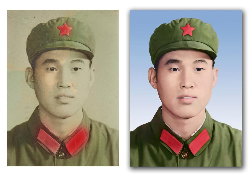 石碣镇破损照片修复-18